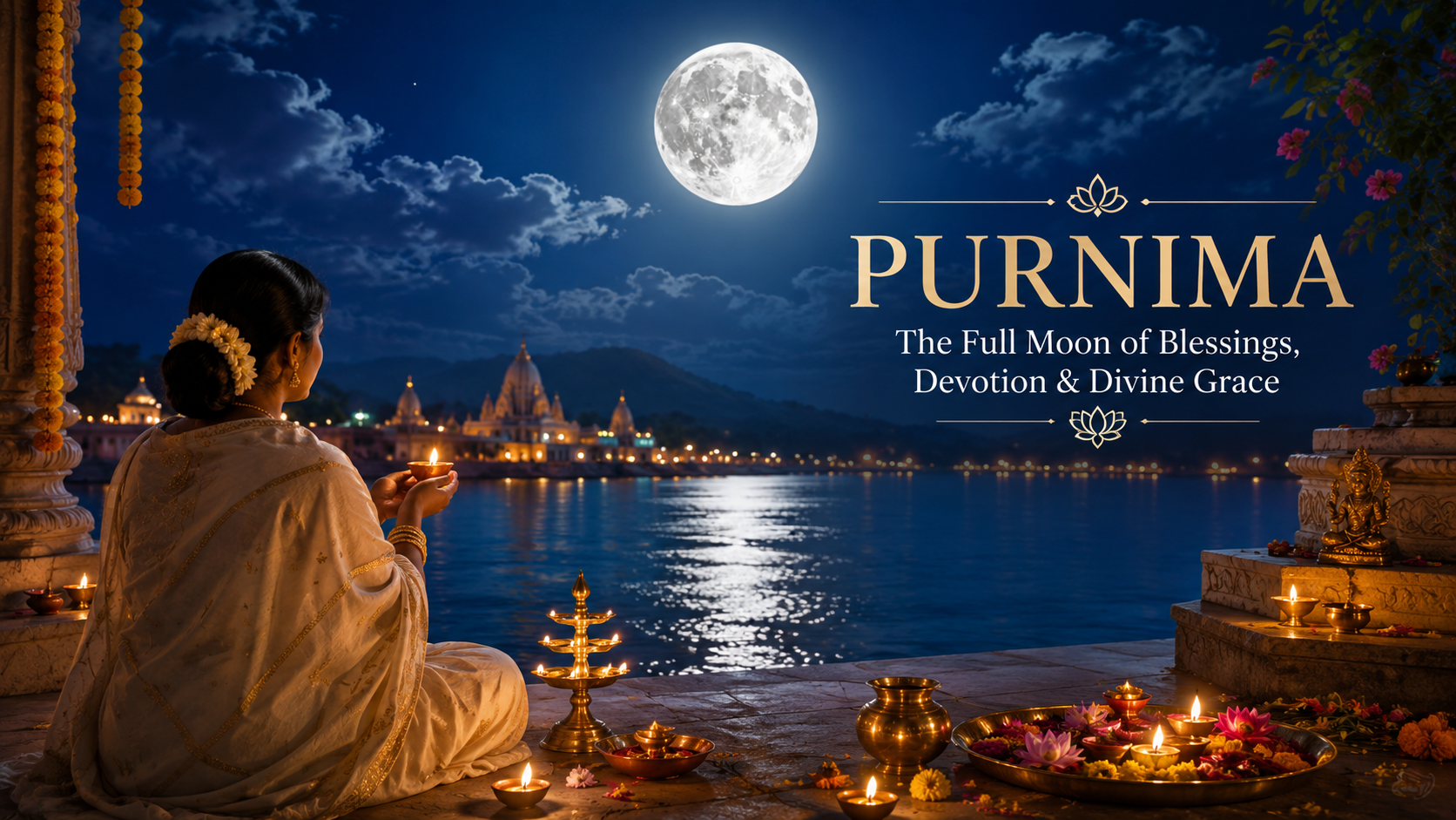 Purnima full moon in Hindu tradition