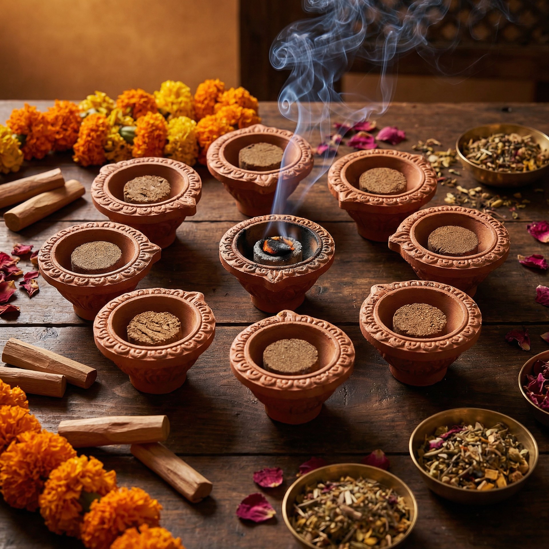 Manokamna Fresh Flower Dhoop Cone