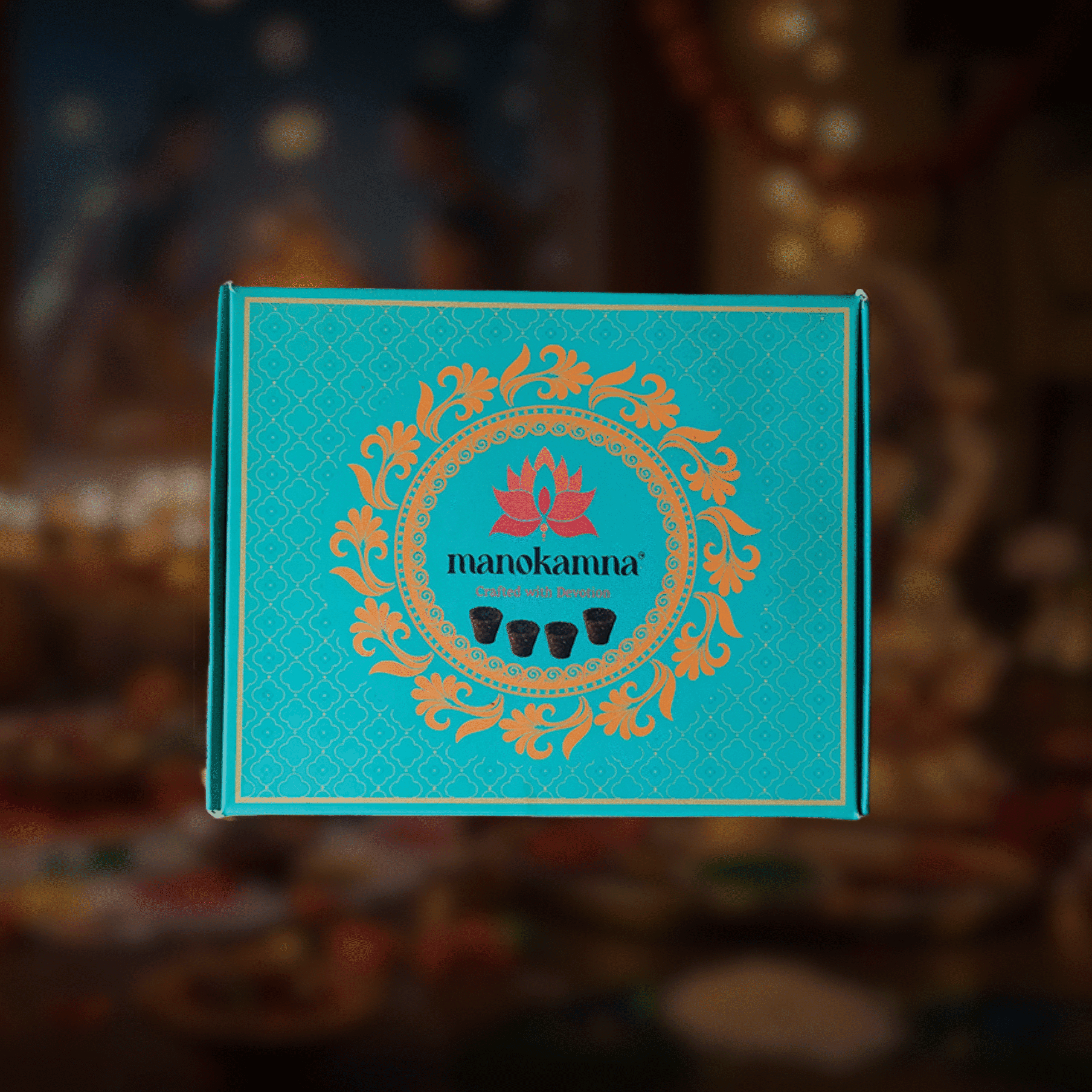 Manokamna Pure Sambrani Havan Cups Sandalwood - Image 3