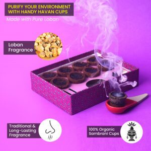 Manokamna Pure Sambrani Havan Cups Loban
