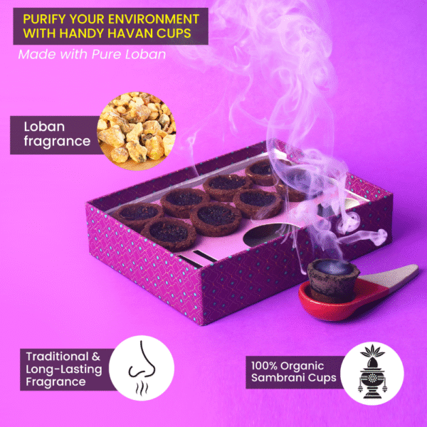 Manokamna Pure Sambrani Havan Cups Loban - Image 6