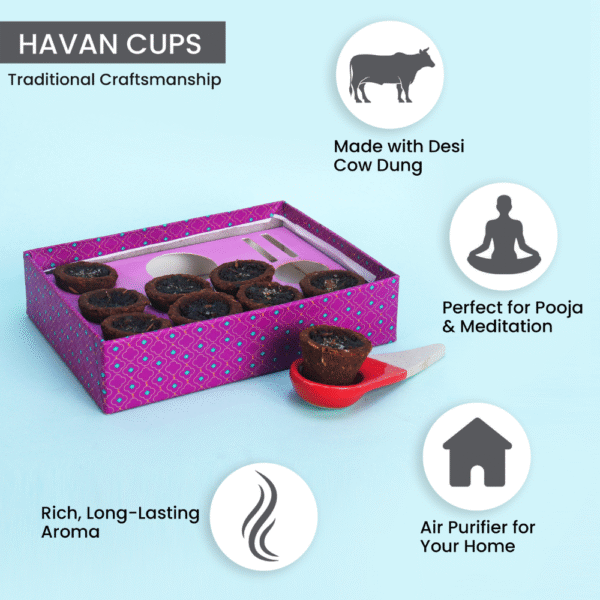 Manokamna Pure Sambrani Havan Cups Loban - Image 8